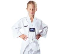 Veste de Kimono col V fille Kwon Clubline Weiß Blanc 110 cm