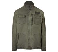 Veste de loisirs pour hommes avec fermeture éclair multiples poches col debout