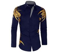 Veste de mariée d'hiver longue avec broderie décontractée pour homme, automne hiver en tricot, Marine militaire., Medium