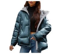 Veste de mi-saison pour femme, veste matelassée ultra légère pour femme, doudoune chaude pour femme, parka d'hiver, manteau d'hiver ample, col montant, vestes de voyage, doudoune, doudoune, doudoune
