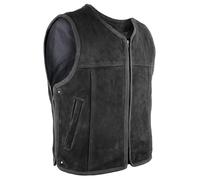 Veste de motard en cuir avec motif matelassé aspect diamant, noir mat, 4XL