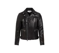 Veste De Motard En Cuir D&Apos;Agneau Noir Pour Homme Alexander Mcqueen