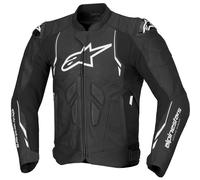 Veste De Moto Alpinestars En Cuir Dusk - NOIR/BLANC 310042512