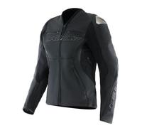 Dainese Racing 5, veste en cuir pour femmes 40 Noir Noir