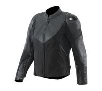 Veste de moto Cuir/Tissu Femme Dainese IPERATTIVA Black/Black