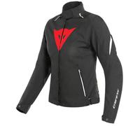 Veste de moto Dainese Laguna Seca 3 D-Dry Lady - noir/rouge lave/blanc