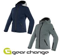 Veste de moto Dainese Mayfair Lady D-Dry - gris glacier/iris noir