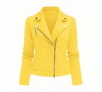 Veste de moto décontractée à col montant texturé avec fermeture éclair L,M,S,XL,XS,XXLTissu tricoté