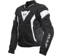 DAINESE - Avro 5 Tex Jacket, Veste de Moto en Tissu avec Protections d'Epaule, Homme, Noir/Blanc/Noir, 52