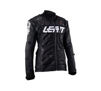 Veste De Moto Estivale LEATT Moto 4.5 X-FLOW Noir Gris Blanc Respirant