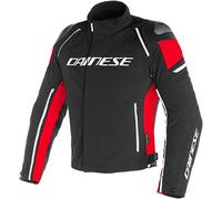 Dainese Racing 3, veste textile D-Dry 44 Noir/Noir/Rouge Noir/Noir/Rouge