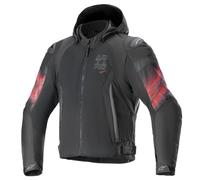 Veste de moto imperméable Alpinestars Zaca Air Venom - noir/rouge vif