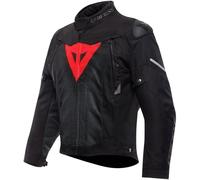 Veste de moto imperméable Dainese Super Sprint D-Dry pour homme Noir/Rouge Lava