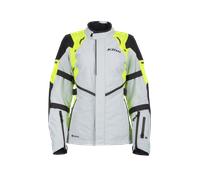 Klim Altitude, Veste textile Gore-Tex pour femmes L Gris Clair/Jaune Néon Gris Clair/Jaune Néon