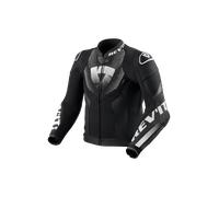 Revit Hyperspeed 3 Air, veste en cuir/textile 52 Noir/Blanc Noir/Blanc