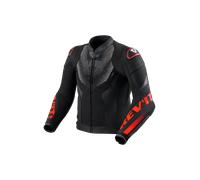 Revit Hyperspeed 3 Air, veste en cuir/textile 52 Noir/Rouge Néon Noir/Rouge Néon