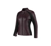 Rusty Stitches Donna, veste en cuir pour femmes 42 Mauve/Noir Mauve/Noir