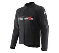 Dainese Herosphere Air Stripes S26, veste en textile 44 Noir/Blanc/Rouge Noir/Blanc/Rouge