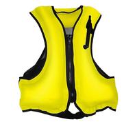Veste de Natation Portable pour Adultes, Conception Gonflable avec Valve à 3 Souffles pour Planche à Pagaie Navigation Aventures Aquatiques(Yellow)