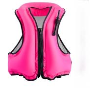Veste de Natation Portable pour Adultes, Conception Gonflable avec Valve à 3 Souffles pour Planche à Pagaie Navigation Aventures Aquatiques(Pink)