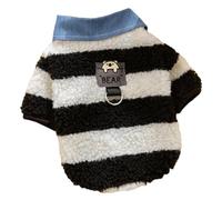 Veste de neige pour chien, manteaux pour temps froid pour chien,Pull pour animaux de compagnie avec motif à rayures ours - Manteau pour temps froid pour animaux de compagnie, avec motif à rayures d'ou