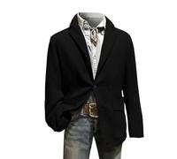 Veste de Noël en velours côtelé pour homme - Blazer sportif - Coupe droite - Couleur unie - Élégante veste de costume pour les fêtes de Noël et les jours fériés - Veste de loisirs - Combinaison pour