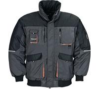 TERRATREND Blouson de pilote taille L gris foncé/noir/orange 65 % PES / 35 % ...