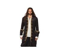 Boland Veste de pirate pour homme noir et or taille L
