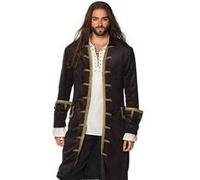 Boland Veste de pirate pour homme noir et or taille L