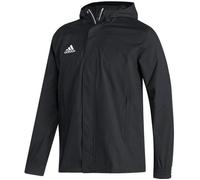 Veste de pluie Adidas pour Hommes - Noir/Blanc - Coupe standard - Résistant à l'eau - Nylon L