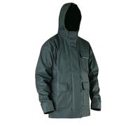 Veste de pluie avec capuche en semi PU imperméable EN 343 et EN 13688 - Gamme Top Pluie - ORAGE - MARINE - 2055 - LMA Lebeurre XXXL