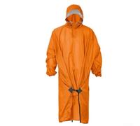 Veste de pluie avec pochette de rangement pour un transport pratique pendant la randonnée, l'alpinisme, la pêche et les activités d'exploration de la jungle (Orange C)
