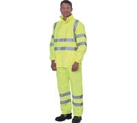 PREVENT Veste de pluie de signalisation taille XXL jaune 100 % PES