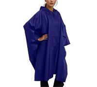 Veste De Pluie Femme, Poncho ImperméAble 3 en 1 pour Femme IdéAl pour La RandonnéE Le VéLo Et Les ActivitéS De Plein Air RéUtilisable Il Fait éGalement Office De Cape Et De Tapis De Pluie