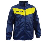 Veste de pluie GIVOVA avec capuche et mesh - Bleu-Jaune - XXXL M