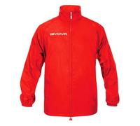 Veste de pluie GIVOVA Rain Basico Rouge pour homme/adulte - Imperméable et respirante - Multisport S