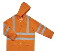 Veste imperméable haute visibilité Delta Plus orange, taille XXL
