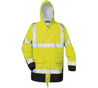 Feldtmann Veste de pluie de signalisation en PU Manfred taille L jaune/noir PU sur support Quantité:1