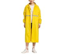 Veste de Pluie Poncho Imperméable Unisexe pour Adultes, Veste Femme Imperméable Longue Capuche Coupe-Vent Pluie Bande Réfléchissante Vêtement Extérieur Sportif