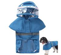 Veste de Pluie pour Chien, imperméable pour Chien Veste de Pluie à Capuche, | avec bande réfléchissante Poncho imperméable Style bête de dessin animé, couverture complète de la que