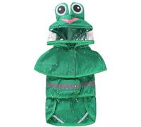 Veste de Pluie pour Chien, imperméable pour Chien Veste de Pluie à Capuche, | avec bande réfléchissante Poncho imperméable Style bête de dessin animé, couverture complète de la que