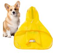 Veste de pluie pour chien - Poncho de pluie jaune pour chiot avec bande réfléchissante, jolie forme de canard, vêtements réglables pour l'extérieur, les voyages, la promenade