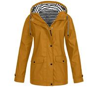 Veste de Pluie pour Femme - Imperméable et Respirante - avec Capuche - Légère - Grandes Tailles - Sport - pour Femme - Coupe-Vent