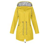 Veste de pluie pour femme - Imperméable et respirante - Grandes tailles - Veste légère à capuche - Coupe-vent - Veste softshell - Veste fonctionnelle - Veste d'extérieur - Veste de mi-saison