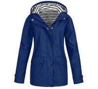 Veste de pluie pour femme - Veste de vélo - Imperméable - Respirante - Légère, longue - Veste fonctionnelle 3 en 1 - Grandes tailles - Parka d'hiver doublée - Veste coupe-vent légère - Veste élégante