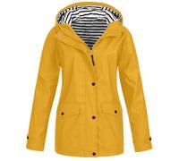 Veste de pluie pour femme - Veste de vélo - Imperméable - Respirante - Légère, longue - Veste fonctionnelle 3 en 1 - Grandes tailles - Parka d'hiver doublée - Veste coupe-vent légère - Veste élégante