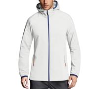 Veste de pluie pour homme - Grandes tailles - Avec capuche - Respirante - Légère - Veste de randonnée - Veste de trekking - Protection solaire - Coupe-vent - Imperméable - Veste fonctionnelle - Veste