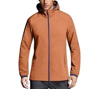 Veste de pluie pour homme - Grandes tailles - Avec capuche - Respirante - Légère - Veste de randonnée - Veste de trekking - Protection solaire - Coupe-vent - Imperméable - Veste fonctionnelle - Veste