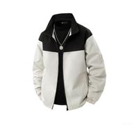 Veste de pluie pour homme imperméable coupe-vent extérieur escalade manches longues (blanc XL)