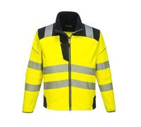 Portwest Softshell PW3 Haute visibilité Jaune/Noir Taille L T402YBRL